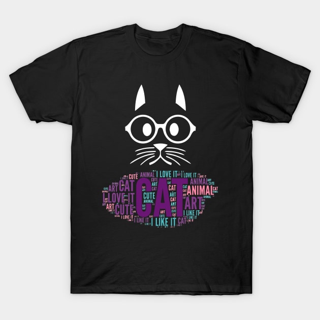 Cute Cat Drawing II T-Shirt by anbartshirts